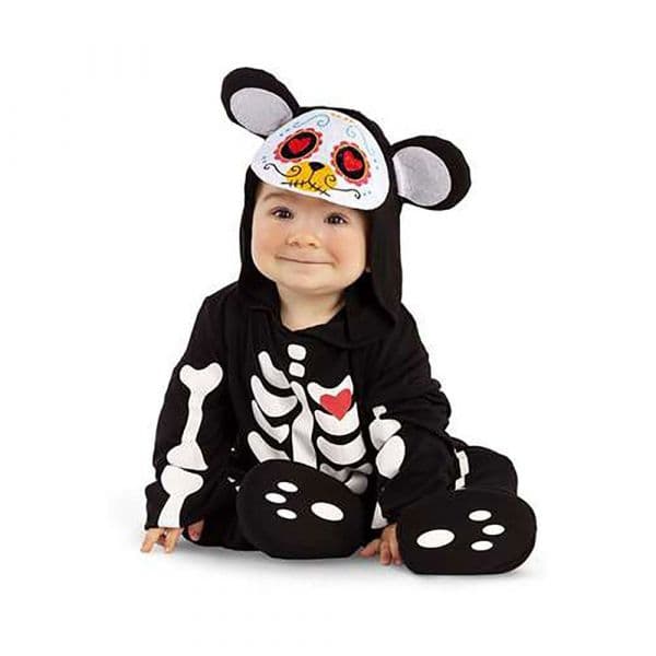 Viving Costumes Osito Day Of The Dead Disfarce Junior Preto 0-6 Meses