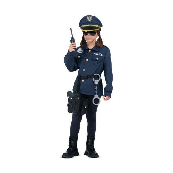 Mom Eu Quero Ser Uma Fantasia De Policial 3-5 Anos Blue