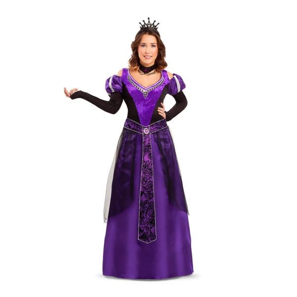 Viving Costumes Medieval Queen Disfarce Roxo M-L