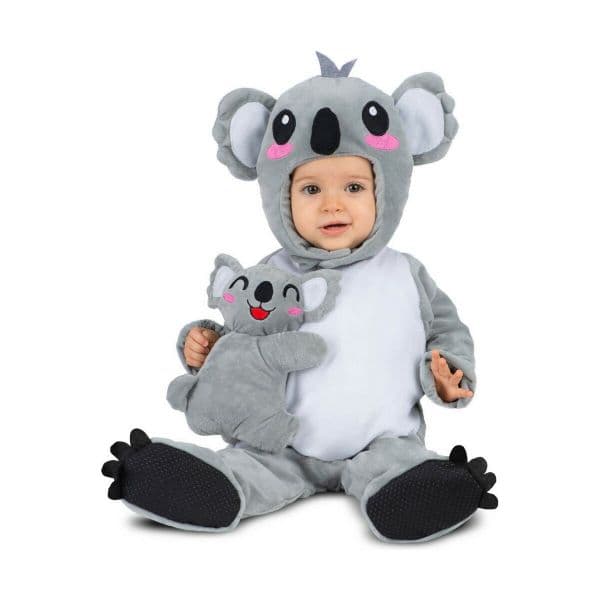 Viving Costumes Koala With Baby Costume Cinzento 7-12 Meses