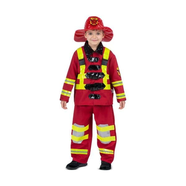 Viving Costumes Firefighter Disfarce Bebé Vermelho 12-24 Meses