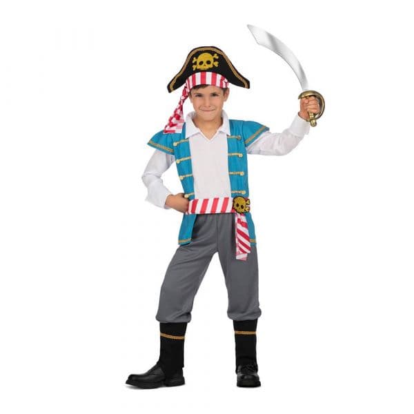 Mom Fato De Pirata Para Crianças 7-9 Anos Multicolor