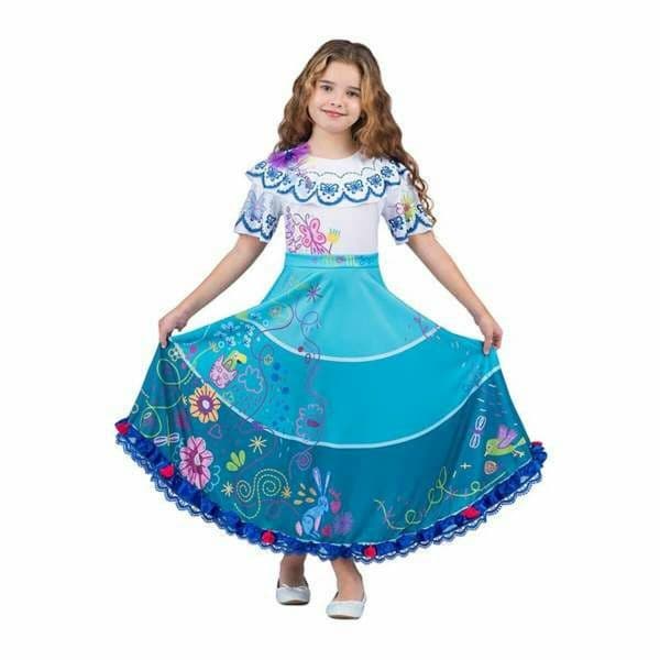 Viving Costumes Colombian Disfarce Menina Colorido 7-9 Anos