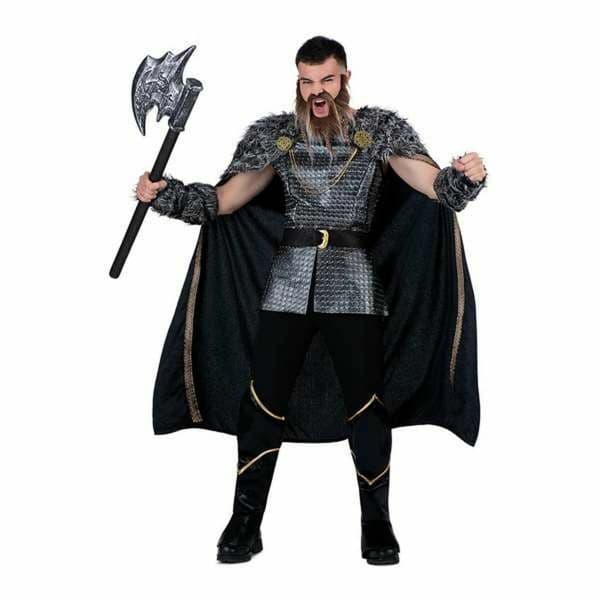 Viving Costumes Chief Vikingo M Tunic. Layer. Coverbotes And Mancos Disfarce Homem Preto M