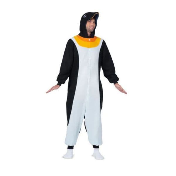Viving Costumes Small Kigurumi Penguin With Hood And Tail Disfarce Amarelo S