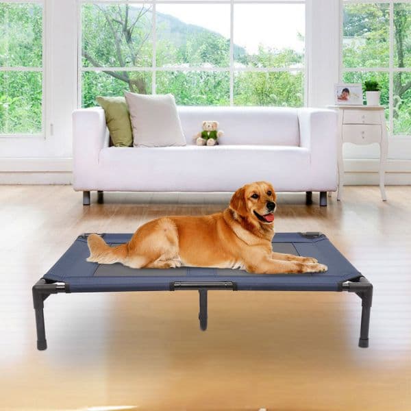 PawHut Cama Animais de Estimação Exterior Jardi Azu 91,5 x 76,2 x 18 cm