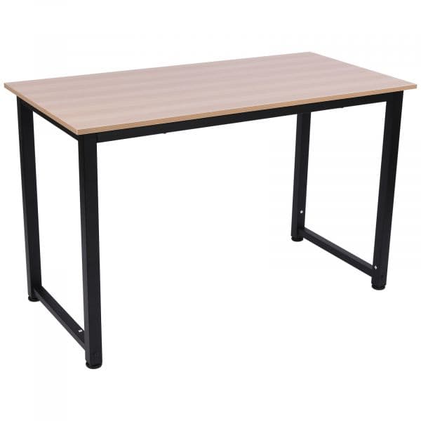 HomCom Mesa de Computador Armação de Metal Preto 120x60x76cm