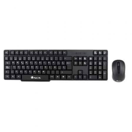 Teclado NGS EUPHORIA KIT Pack de Rato e Sem Fios (Teclado Espanhol)