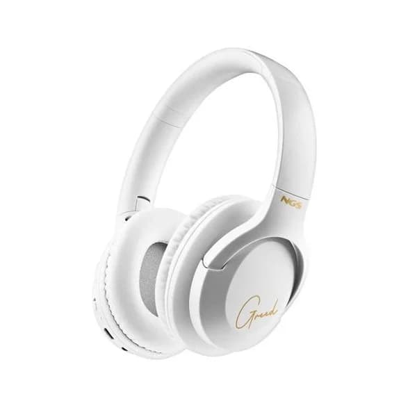 NGS Artica Greed Auscultadores Bluetooth 5.1 c/ Microfone Branco