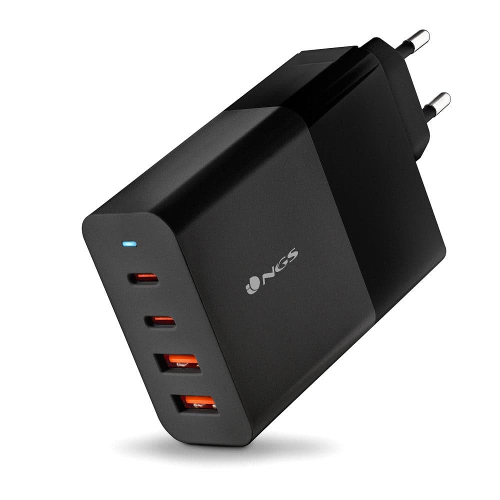 NGS BUD100W Carregador Universal de Parede 100W 2x USB-C PD PPS e 2x USB-A QC 3.0