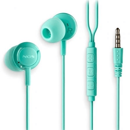NGS Cross Drift Mint In-Ear com Microfone 3.5mm Verde/Mint Blue