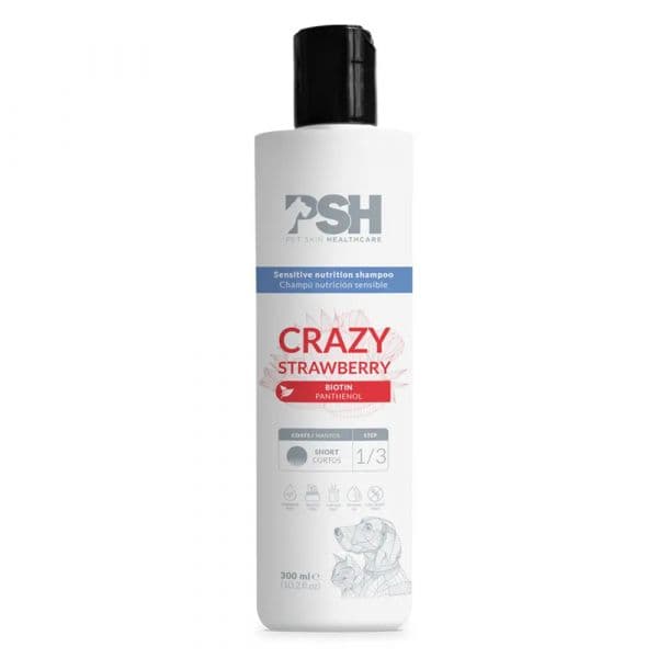 PSH Shampoo Crazy Strawberry para Cães e Gatos 300 ml