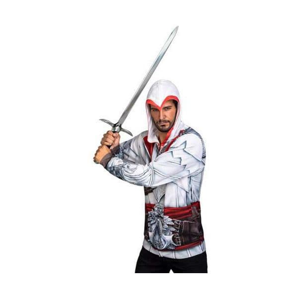 Viving Costumes Ezzio Auditore Disfarce Homem Branco XL