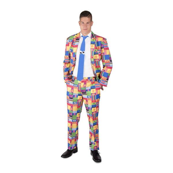 Viving Costumes Sesame Street Suit Disfarce Homem Colorido M-L