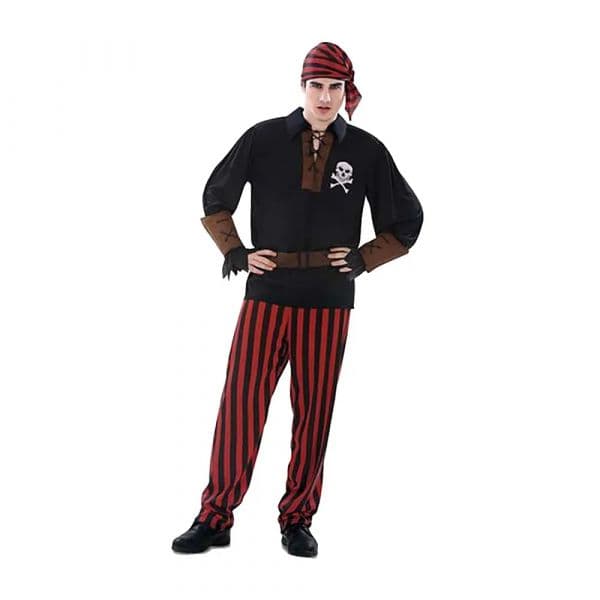 MOM Fun Company Fantasia de Pirata Com Bandana 3XL Black / Red