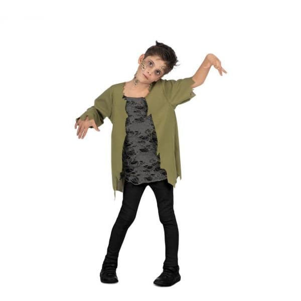 Mom Fantasia De Zumbi Infantil 10-12 Anos Green