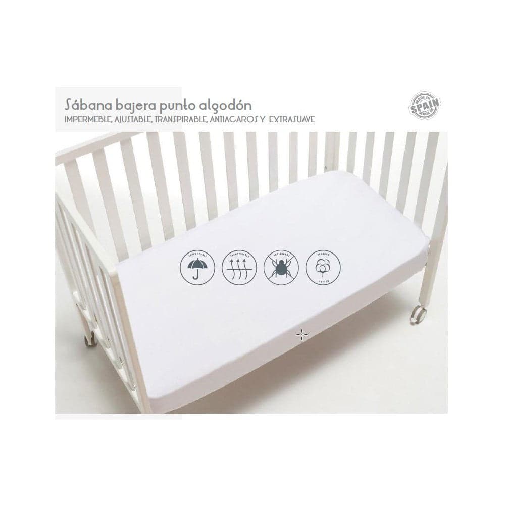 Lençol De Baixo Para Berço Waterressistant, Breathable 50X80 Interbaby