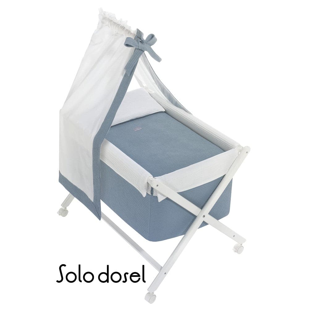 Dossel para Berço Madeira Algodão Astrid/Viggo Petróleo Don Algodon