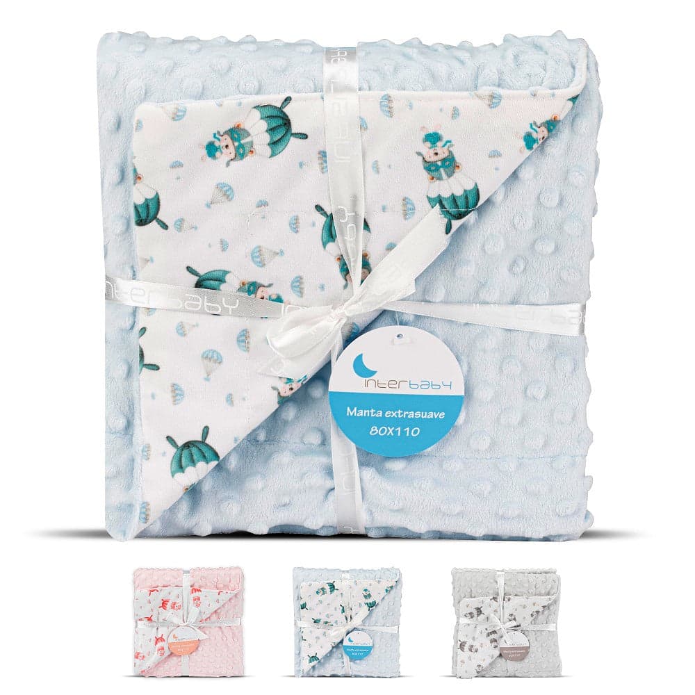 Manta Bubble Paraquedista Azul Interbaby