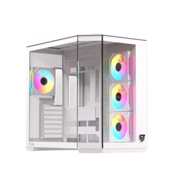 Nfortec Pulsar ARGB Mid Tower ATX Vidro Temperado USB-C Branca