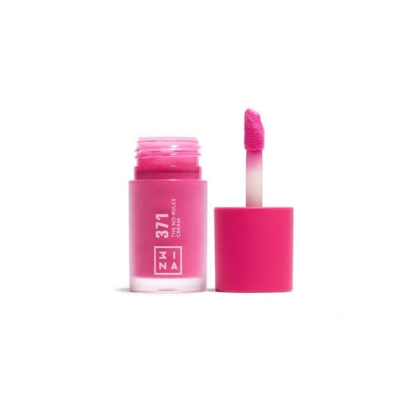 3ina The No-rules Cream Maquilhagem Multifuncional para Olhos, Lábios e Rosto Tom 371 Electric Hot Pink 8ml
