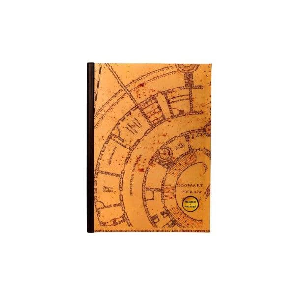 SD Toys Caderno com Luz A5 Mapa do Salteador Harry Potter