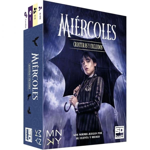 SD Games Jogo de Cartas Miércoles Criaturas e Excluídos