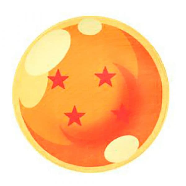 Tapete SD Toys Tapete Bola 4 Estrelas Dragon Ball 60x60cm Multicolor