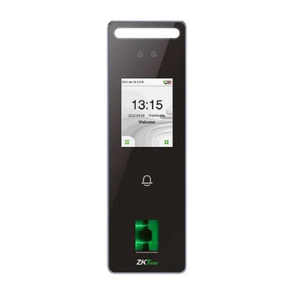 Tedee - Acesso biométrico ZKTeco com reconhecimento facial e leitura de impressões digitais + Relé de Segurança