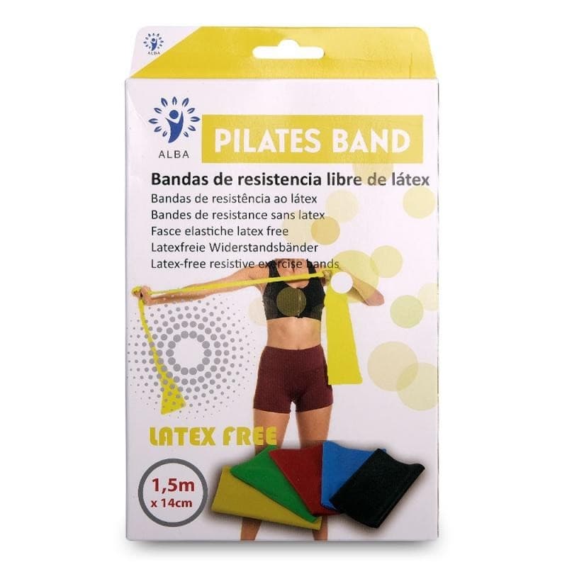 Banda elastica tipo Thera Band 1,5m amarelo 2355