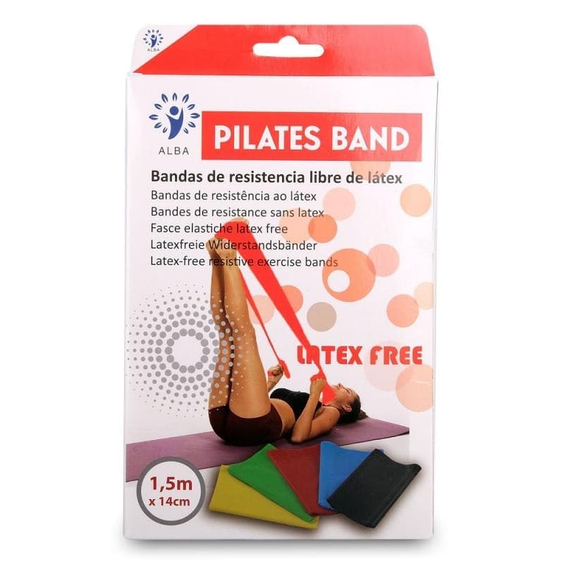 Banda elastica tipo Thera Band 1,5m vermelho 2379
