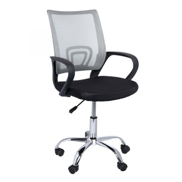 Cadeira Midi Pro Cinza e Preto