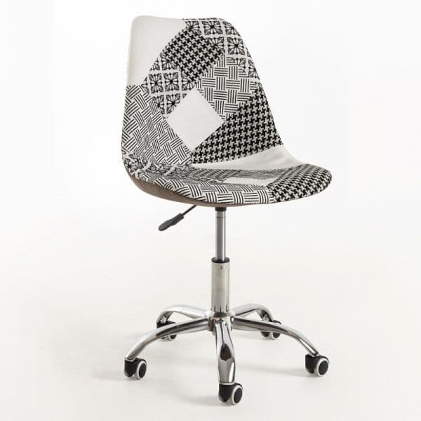 Presentes Miguel Cadeira Neo Patchwork Patchwork branco e preto