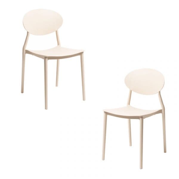 Presentes Miguel Pack 2 Cadeiras Bután Beige