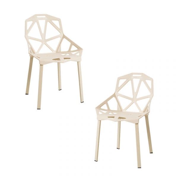 Presentes Miguel Conjunto 2 Cadeiras Omega Beige
