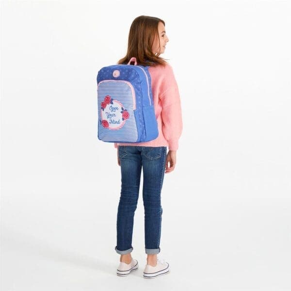 Mochila Escolar 40 cm Adaptavel Road Rose 6+
