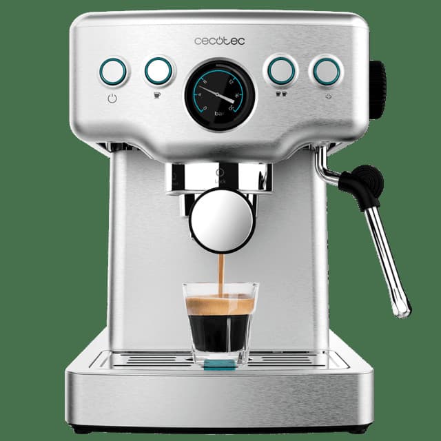 Máquina de Café Cecotec Power Espresso 20 Barista Mini Expresso com Nanómetro 20 Bar Aço Inoxidável