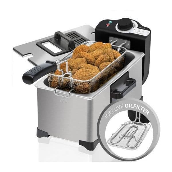 Fritadeira Cecotec CleanFry Full Inox 3L 2000w - 03034