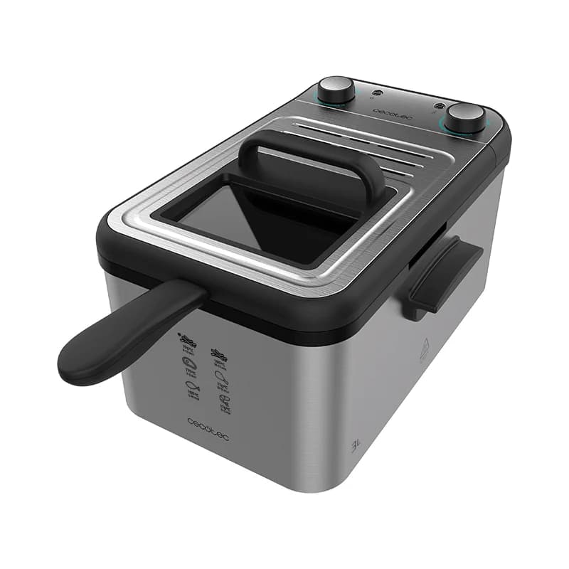 Fritadeira a Óleo Cecotec CleanFry Infinity 3000 3L 2400W Inox
