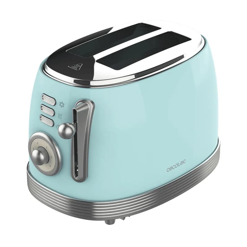 Torradeira Cecotec Toast&Taste 800 Vintage Azul Claro