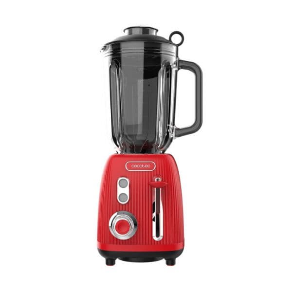 Liquidificador Cecotec Power Black Titanium Retro Vermelho - 1.5L 1200W
