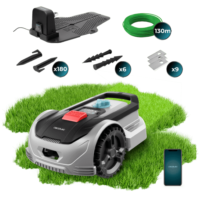 Cecotec Robot Corta-Relvas Conga GrassHopper 500 Connected