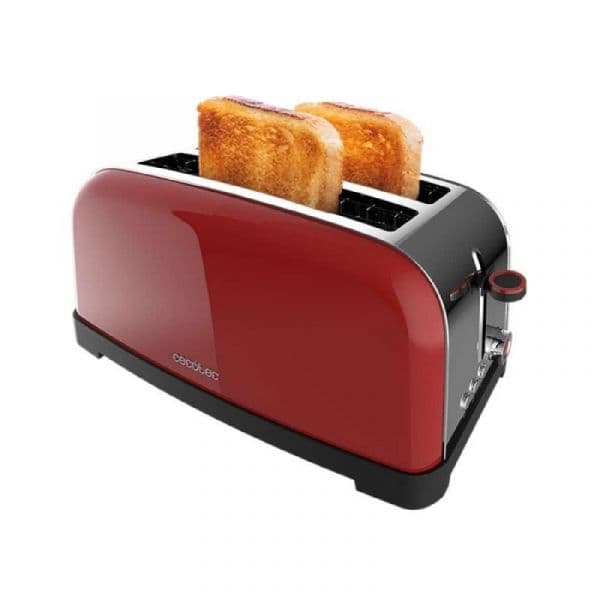 Cecotec Toastin' time 1500 Red Lite Torradeira com 2 Fatias Longas 1500W em Vermelho