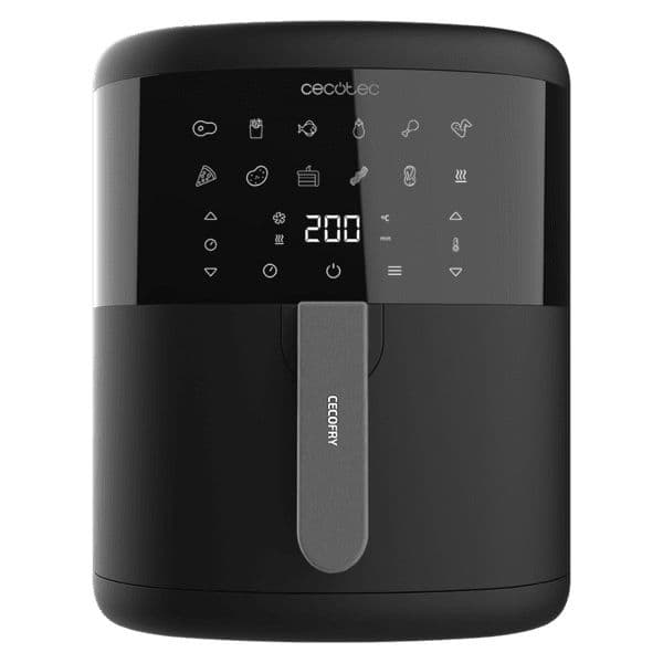 Fritadeira Cecotec Airfryer Cecofry Bombastik 6000 6L 1700W Preta