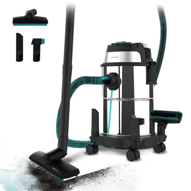 Aspirador Sólidos/Líquidos Cecotec Conga Rockstar Wet & Dry Steel 1200W