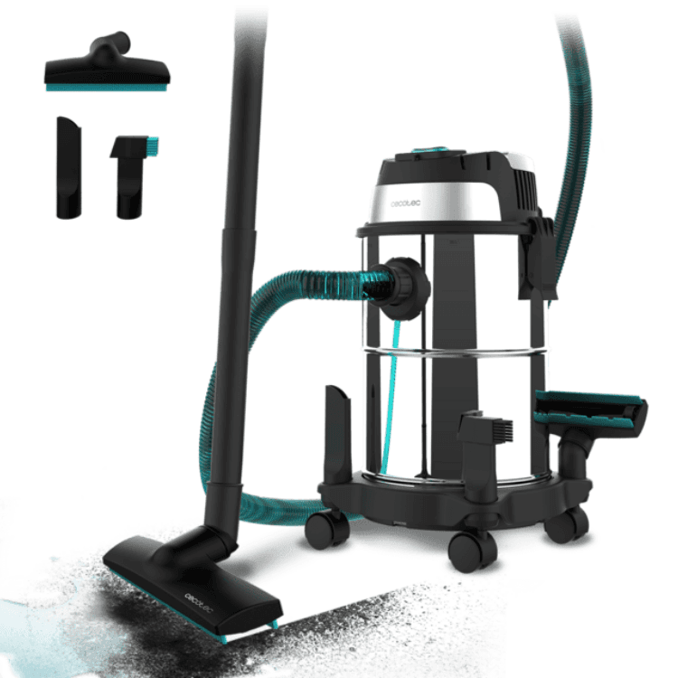Aspirador Sólidos/Líquidos Cecotec Conga Rockstar Wet & Dry Steel 1200W