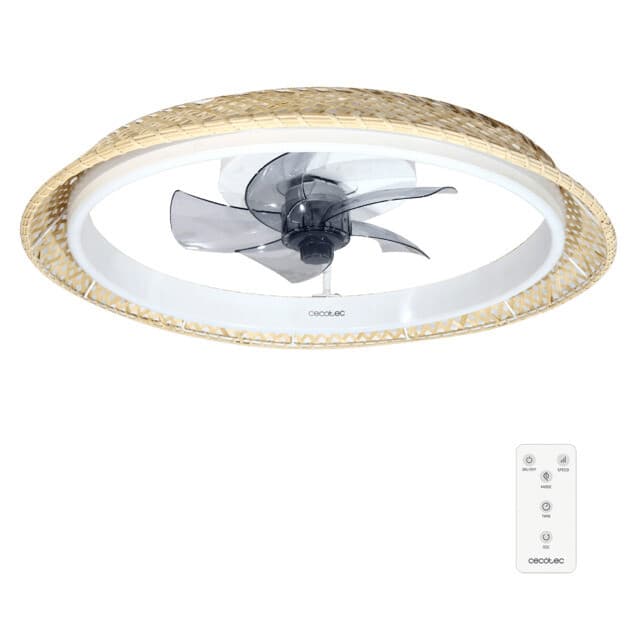 Cecotec Ventilador de Teto EnergySilence LampAero 620 Natural Design com Luz