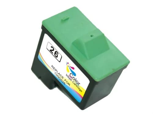 Tinteiro Lexmark 26XL 27XL Cores Compatível (10N0227 27) 10N0026