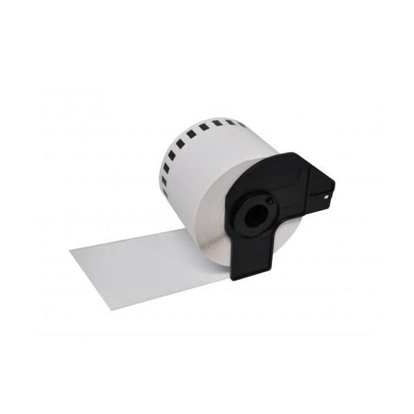 Etiquetas Compativeis Brother DKN55224 Branca 54mm x 30.48mm Contínua Não Adesiva Papel térmico Compatível