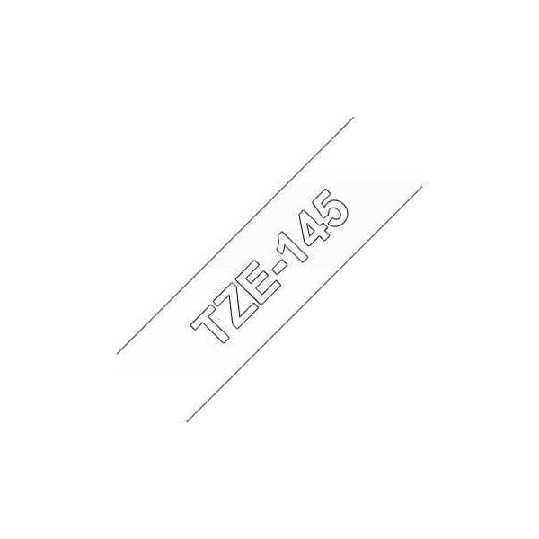 Fita Laminada Brother TZE-145 Branco/Transparente Compatível